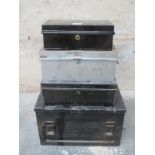 VARIOUS VINTAGE METAL STORAGE BOXES