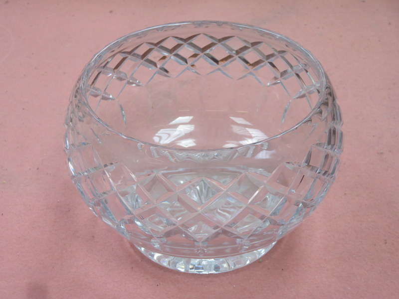 CARTIER GLASS FRUIT BOWL, STAMPED TO BASE,