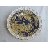 HEAVILY GILDED ROYAL CROWN DERBY SIDE PLATE,