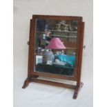 SMALL INLAID MAHOGANY BEDROOM SWING MIRROR