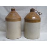 DOULTON LAMBETH STONEWARE ADVERTISING FLAGONS