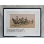 SNAFFLES (CHARLES JOHNSON PAYNE), PENCIL SIGNED AND HAND COLOURED PRINT 'UBIQUE MEANT- BANK,