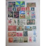 COLLECTION OF SEVEN VARIOUS STAMP ALBUMS, MAINLY FOREIGN, ETC.