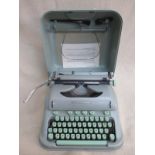 CASED VINTAGE HERMES 3000 TYPEWRITER