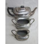 SILVER PLATED TEA SET STAMPED S&RS