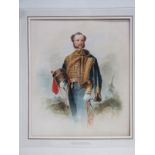 UNFRAMED WATERCOLOUR DEPICTING CAPTAIN THOMAS PEDDER, 7th QUEENS OWN HUSSARS, UNSIGNED,