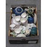 VARIOUS PART TEA SETS INCLUDING DENBY AND PORTMERRION, ETC.