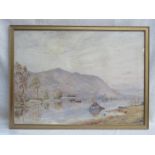 D HARRISON, FRAMED WATERCOLOUR DEPICTING COUNTRY RIVER SCENE, SIGNED AND DATED 1882,