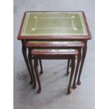 20th CENTURY NEST OF THREE TABLES