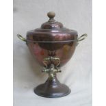 VINTAGE COPPER SAMOVAR WITH BRASS HANDLES AND TAP,