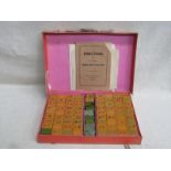CASED VINTAGE CHINESE GAME OF FOUR WINDS