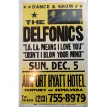 Three Concert Posters Delfonics at Airport Hyatt Hotel, Charles Wright at Apartment West and