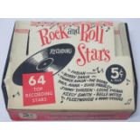 Rock'n'roll Star Trading Card Packs 5c a pack featuring Fabian, Elvis Presley, Chuck Berry and