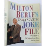 Milton Berle?s Private Joke File signed inside ?To David love Milton Berle 1990?