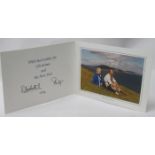 1996 Christmas Card from The Queen & Prince Philip signed Elizabeth R & Philip