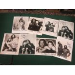 Eight Ashford & Simpson signed black & white photographs (8)