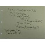 Frank Capra, Harry Davenport and Victor Jory signatures and other Hollywood Stars