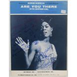 Dionne Warwick sheet music Are You There inscribed ?To my favourite producer. Since this is your