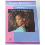Whitney Houston signed Greatest Love of All Sheet Music