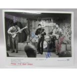 Five black and white signed publicity photographs including The Four Lads x2, The LA Teens, The