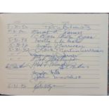 Motion Picture and Television Fund Guest Book honouring David Gest dated 31st May 1992, signed by