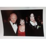 OK! Magazine picture of Michael Jackson, Anthony Hopkins with Liza Minnelli at the wedding reception