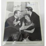 Skylark black & White film still signed by Brian Aherne & Ray Milland 25.5cms x 21cms