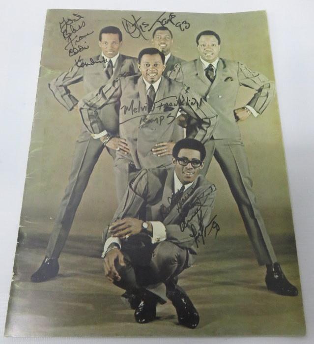 Temptations You're My Everything 1967 USA Tour Programme Signed
