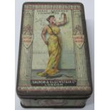 Three cigarette tins and Edward G Robinson pipe tobacco tin and cremona tin