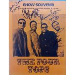 The Four Tops signed tour programme