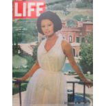 Sophia Loren - signed Life Magazine, dated September 1964, framed and glazed. 33.5cms x 26cms