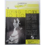 Fred Astaire signed Flying Down To Rio music sheet front cover only