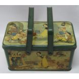 Original 1930?s Tin Box featuring Snow White and Seven Dwarfs by Walt Disney Productions