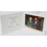 1997 Christmas Card from The Queen & Prince Philip signed Elizabeth R & Philip