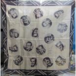 Silk Scarf featuring 50?s film stars including Bob Hope and Bing Crosby