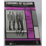 The Four Tops 7-Rooms Of Gloom sheet music signed by The Four Tops and Holland-Dozier-Holland