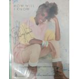 How Will I Know sheet music signed by Whitney Houston