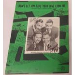 The Four Tops Don?t Let Him Take Your Love From Me sheet music fully signed