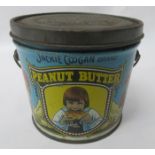 Two Jackie Coogan brand Peanut Butter tins mfg by Kelly & Co Cleveland and Jackie Coogan Muffler (3)