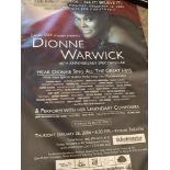 Dionne Warwick Concert Poster 26th January 2006 Large Plastic & $200 in Dionne Dollar Bills