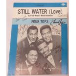 The Four Tops Still Water(Love) sheet music fully signed