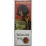 Ballantine Beer 1963 Sing Along With Leslie (Uggams) Neon Clock Wall Display USA