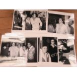 Twelve black and white photographs of Michael Jackson and various Jackson family members (12)