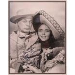 Joseph Cotton & Jennifer Jones promotional photograph signed by both Jennifer adding ?With Love To