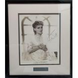 Martha Scott framed and mounted signed photograph 25cms x 20cms