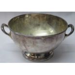 Silver plated 7 ½ pint punch bowl by Mapin & Webb engraved base House of Commons Refreshment Dept