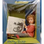 Two Patty Duke Dolls one with Postcard one with Record by Horsman