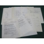 Thirty plus Contracts, memos, performance sheets for Clay Cole Show, various artists