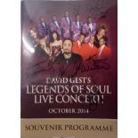 Three David Gest Tour Programmes all signed by artists involved including Ben E King, Jean Knight,