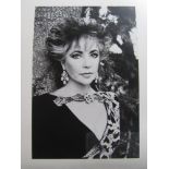 Four Elizabeth Taylor prints marked on reverse Helmut Newton c1985